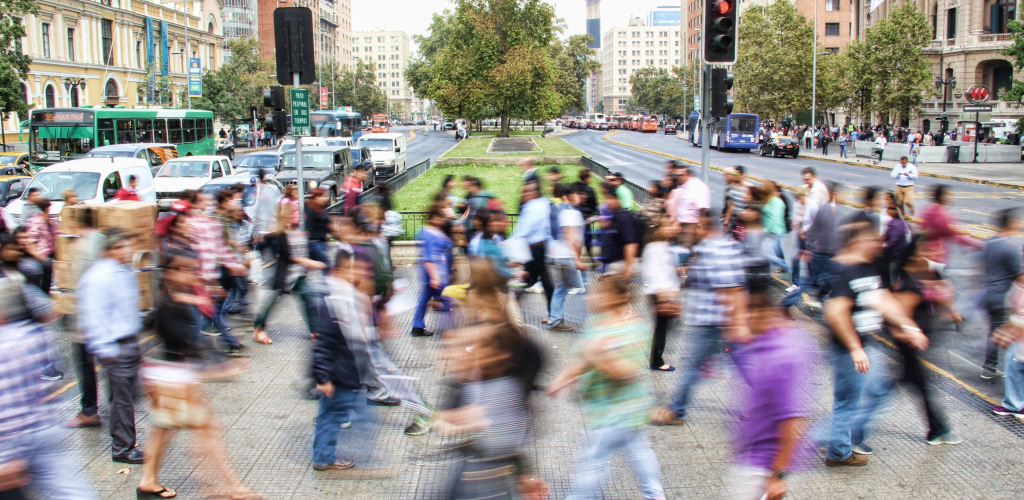 People walking