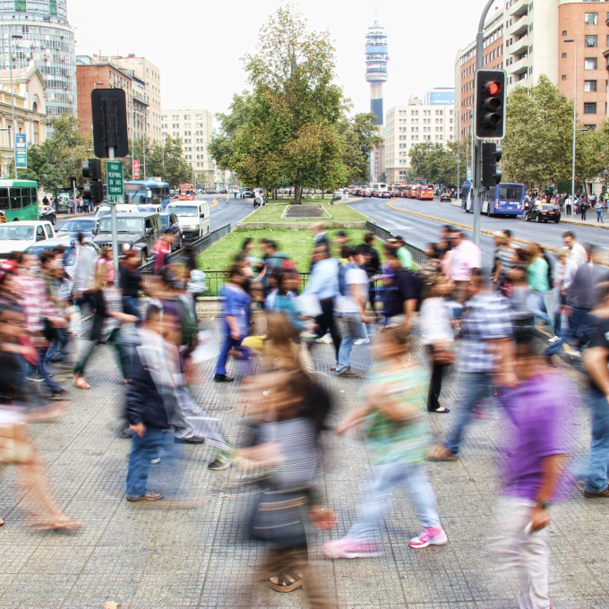 People walking
